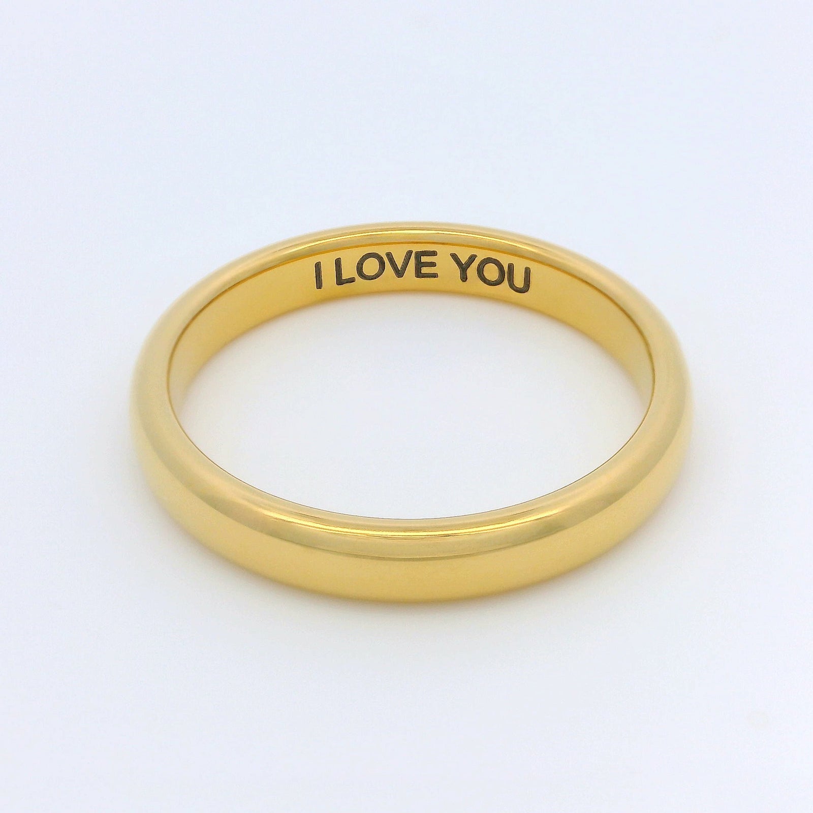 Gold 3mm Wonder Ring Size O - Clearance 1139