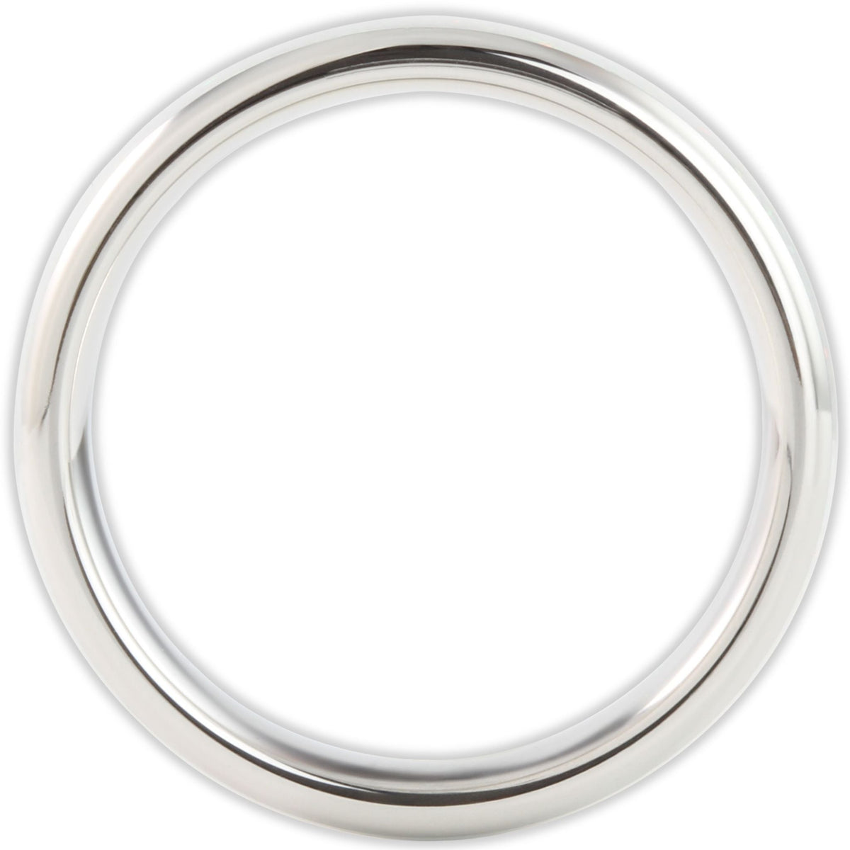 The White Gold White Opal 6mm Wonder Ring Size S - Clearance 1169
