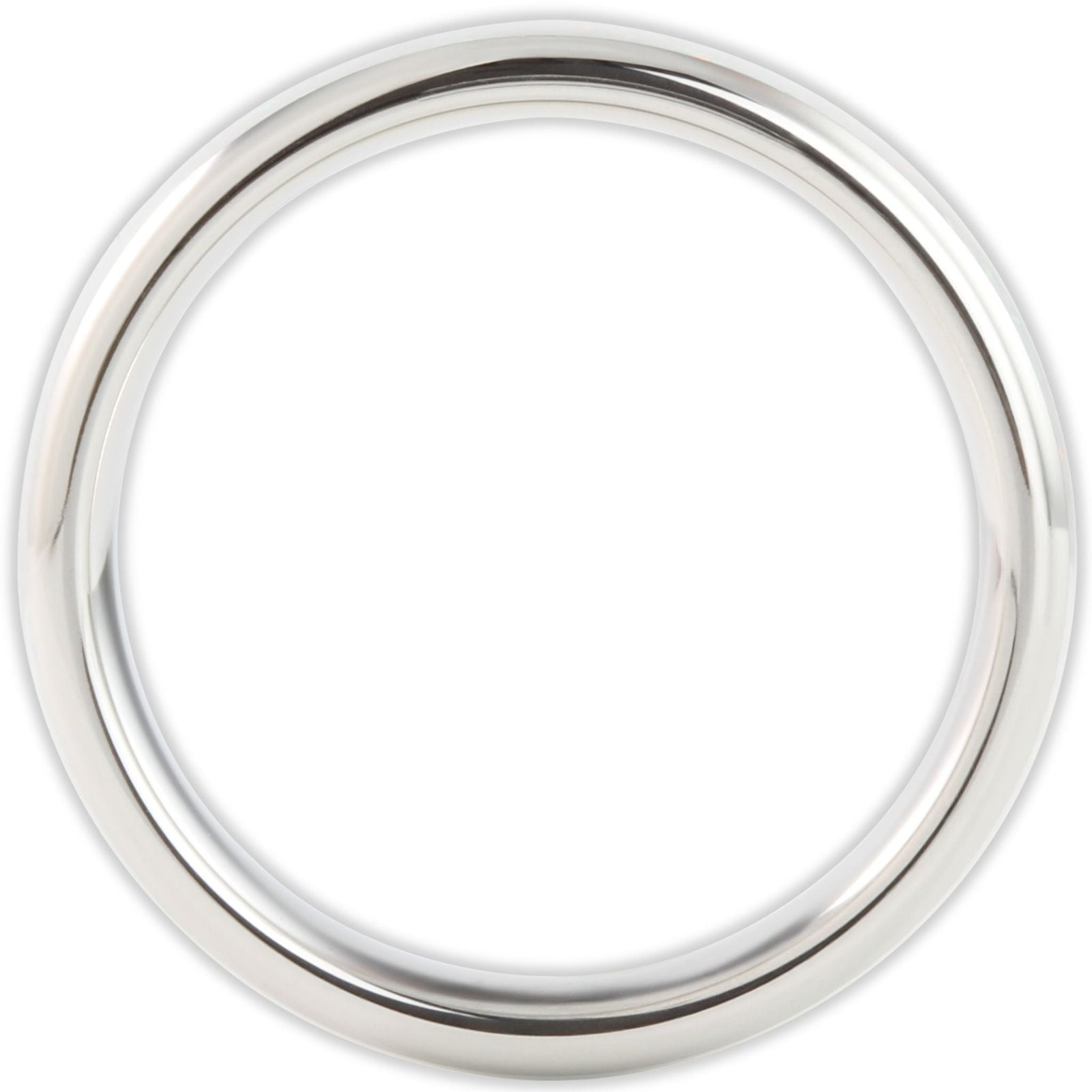 The White Gold White Opal 6mm Wonder Ring Size S - Clearance 1169