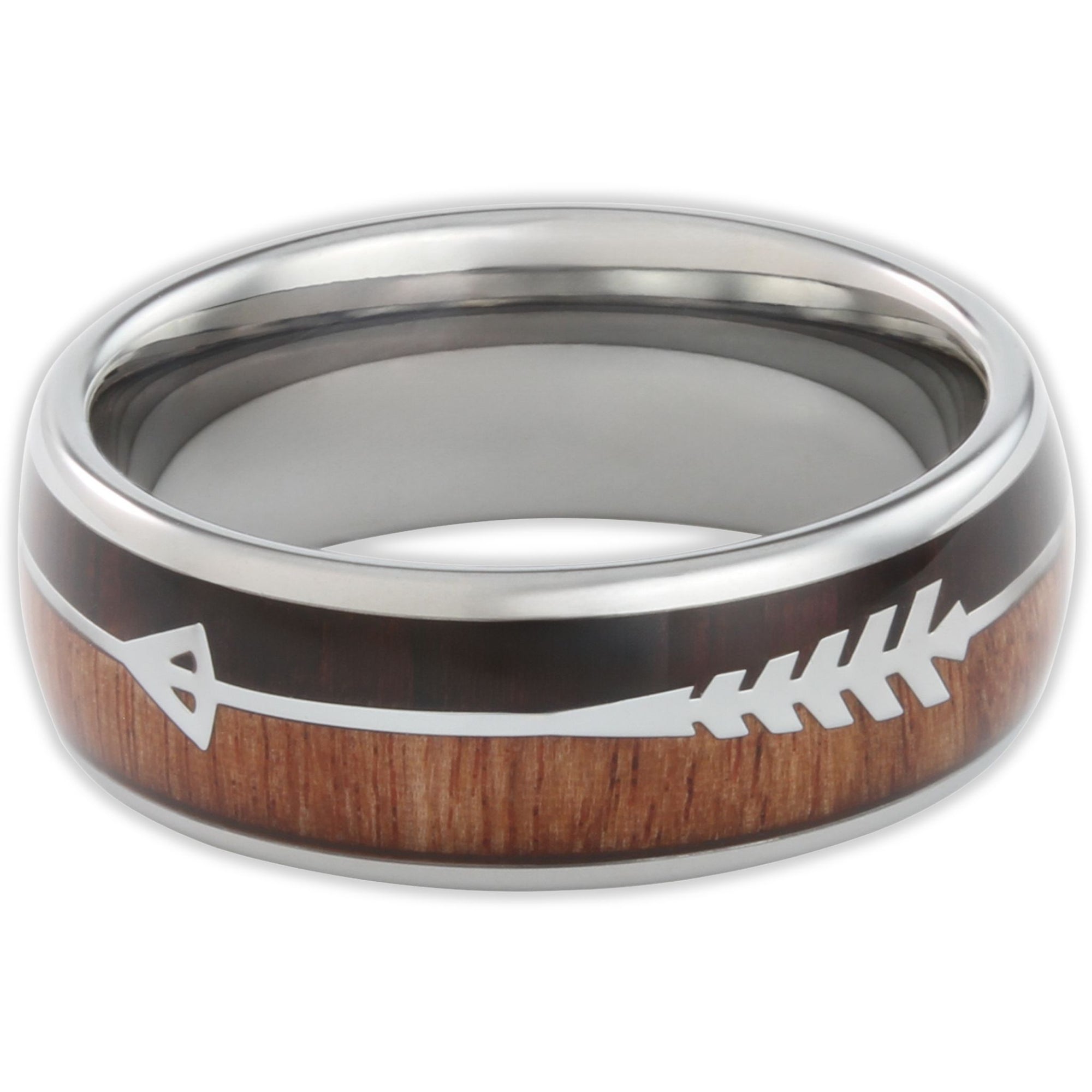 The Harold Arrow 8mm Mens Tungsten Wonder Ring - Rock Solid Rings