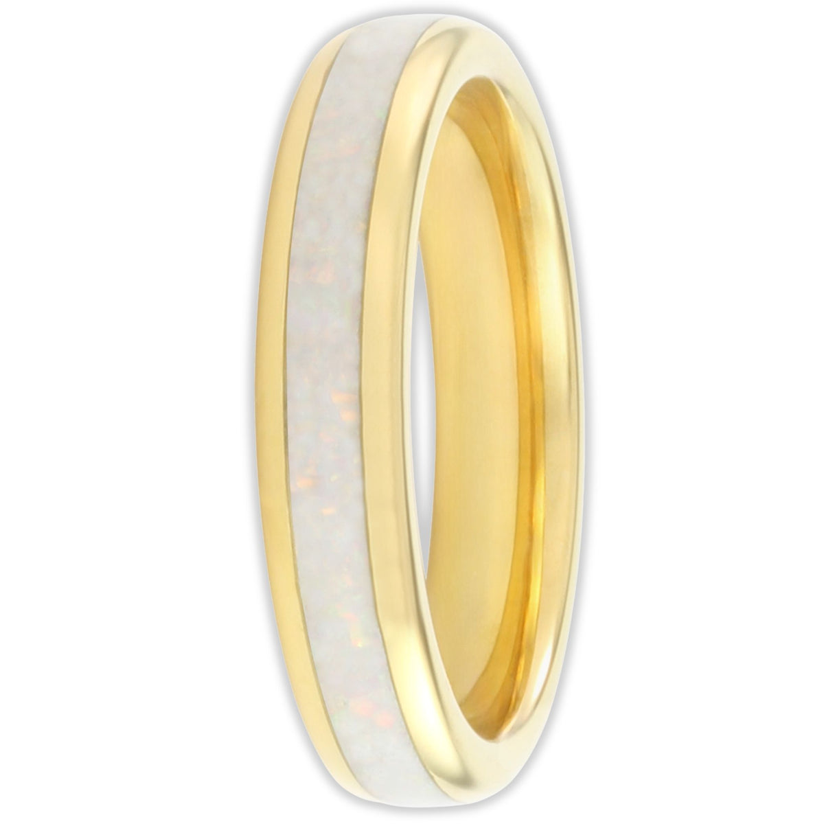 The Golden White Opal 4mm Wonder Ring