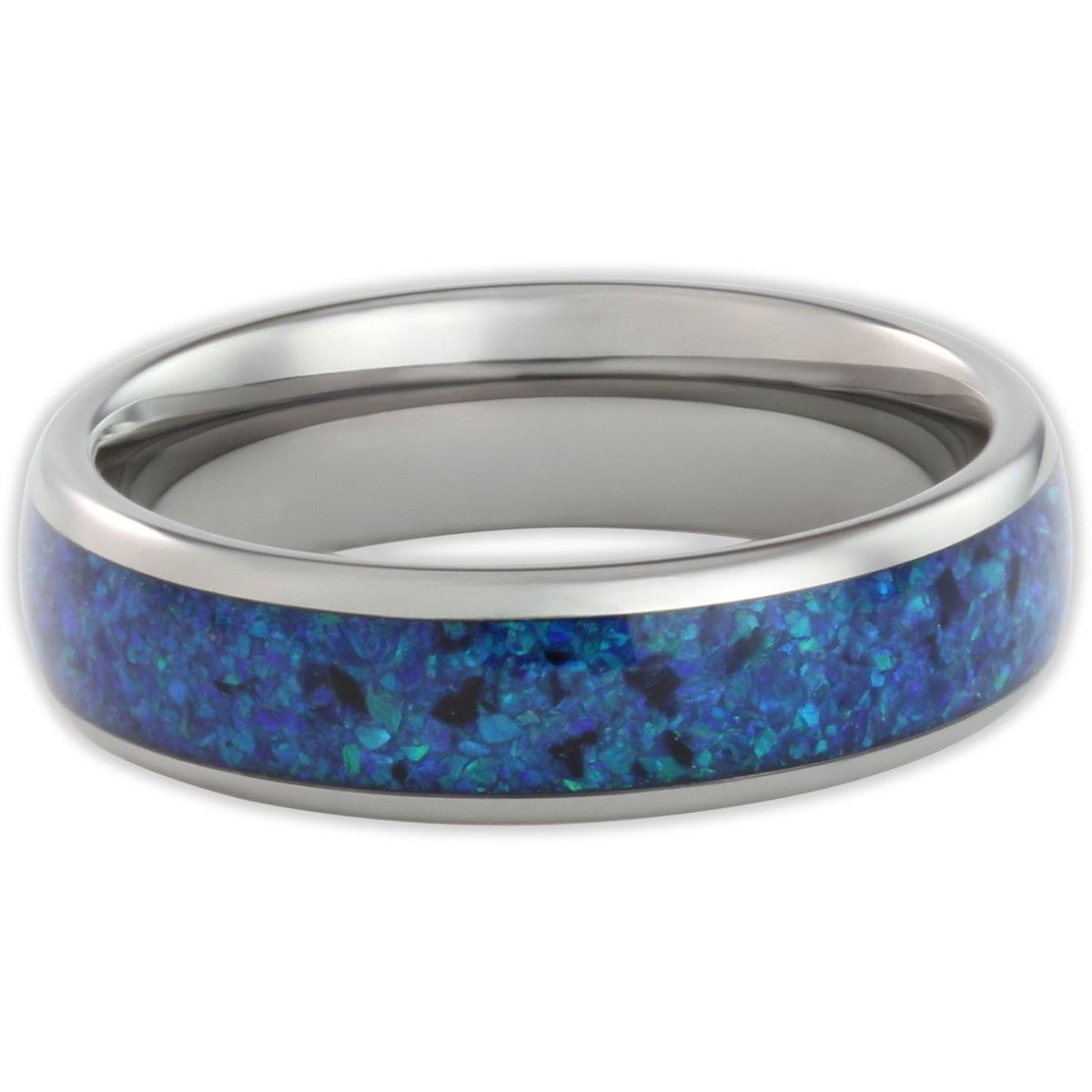 The Blue Opal 6mm Wonder Ring Size Z+3 - Clearance 1183