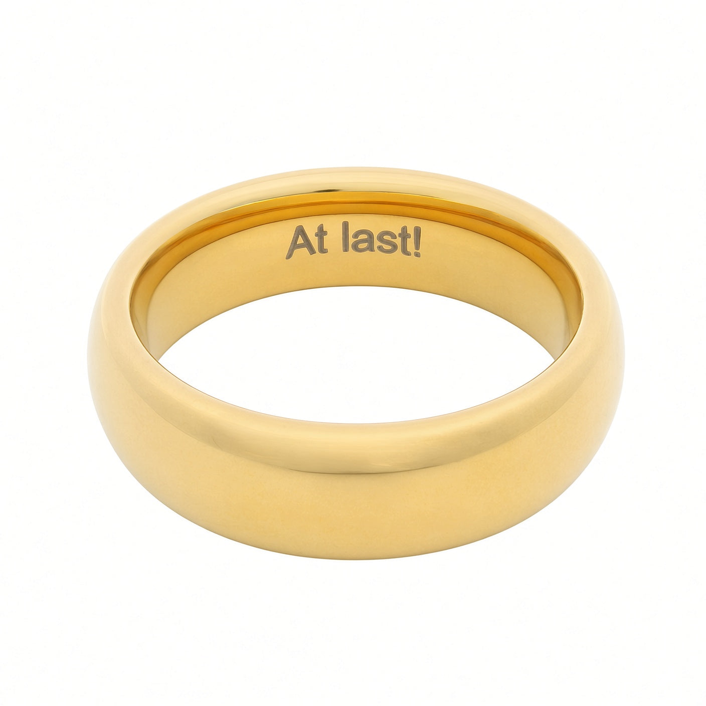 Gold 6mm Wonder Ring Size O - Clearance 1200
