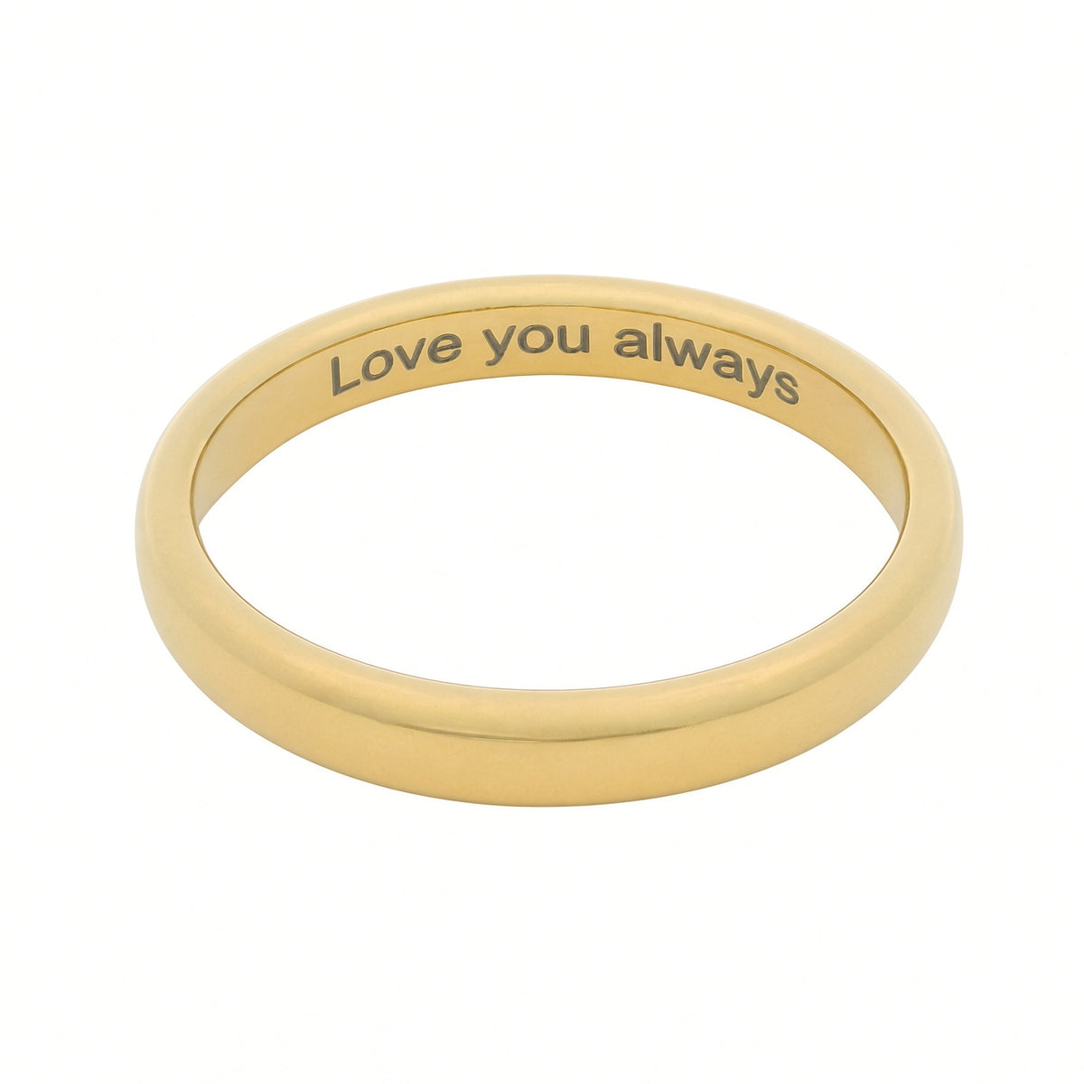 Gold 3mm Wonder Ring Size O - Clearance 1209