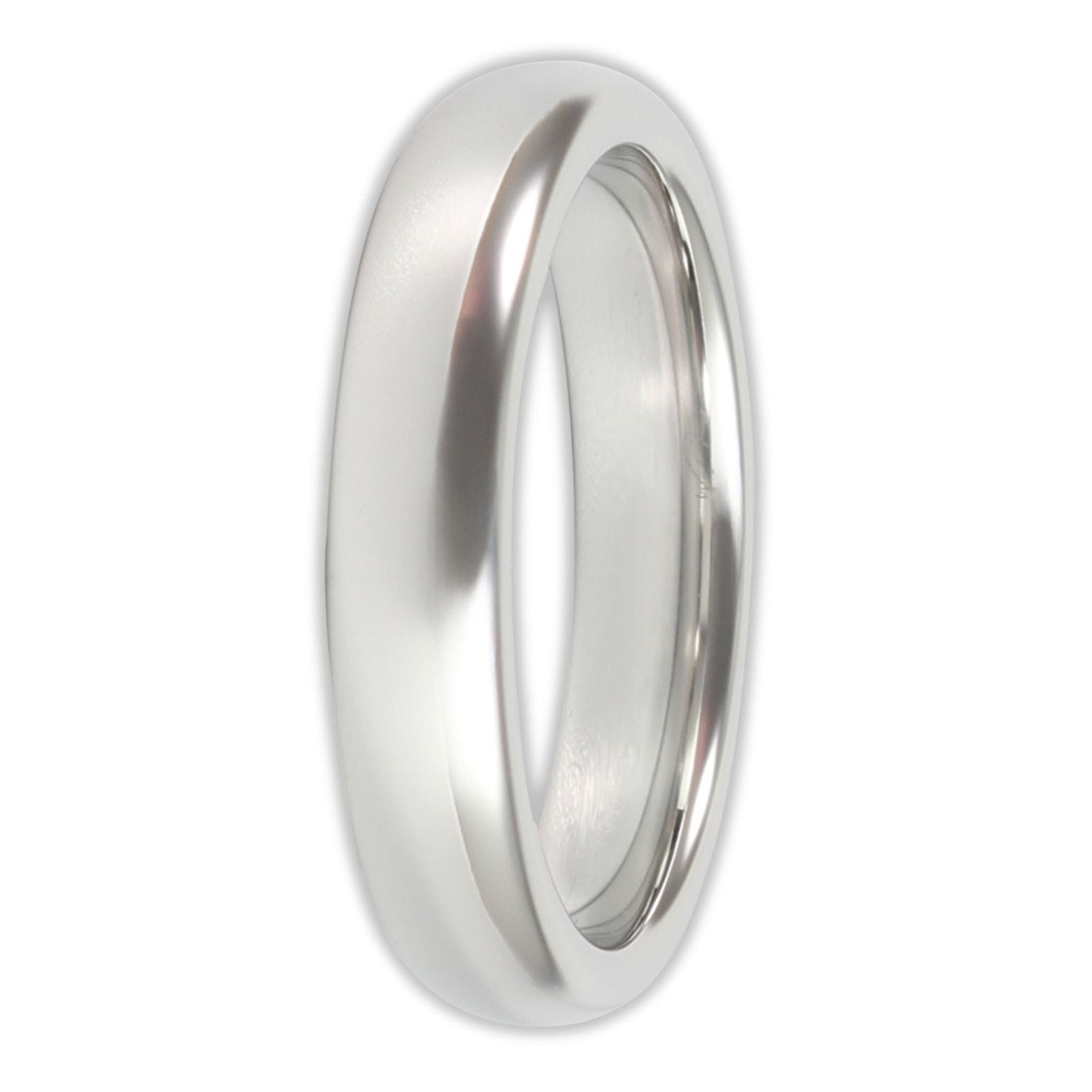 White Gold 4mm Wonder Ring Size L - Clearance 1138