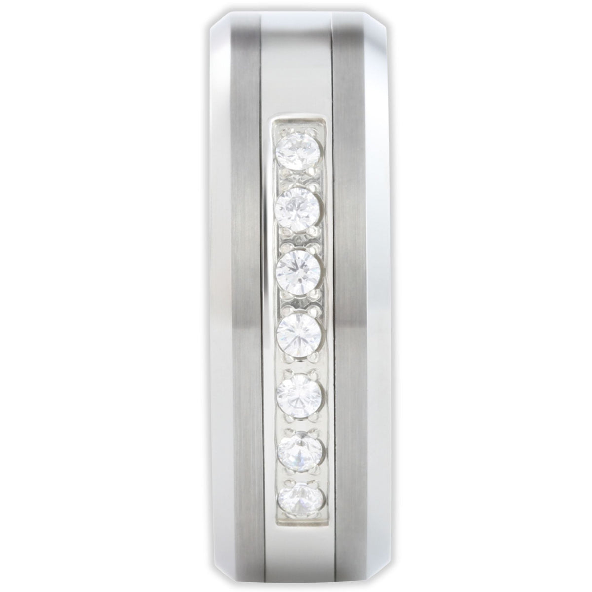 Seven Stone 8mm Wonder Ring Size U  - Clearance 1179