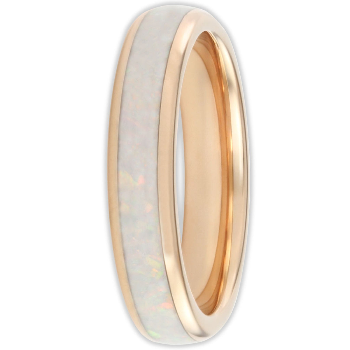 The Rose Gold White Opal 4mm Wonder Ring