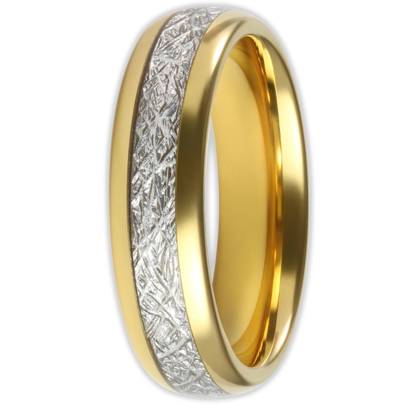 The Golden Steel 6mm Wonder Ring Size O - Clearance 1134