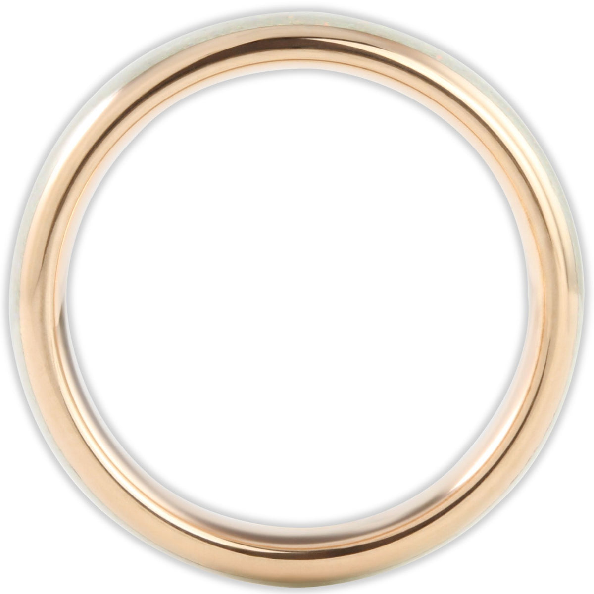 The Rose Gold White Opal 6mm Wonder Ring