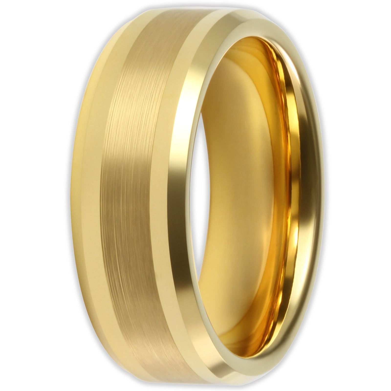 Gold Brushed 8mm Wonder Ring Size Z - Clearance 1124