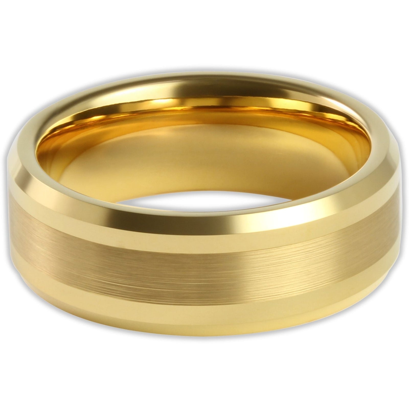 Gold Brushed 8mm Wonder Ring Size Z - Clearance 1124