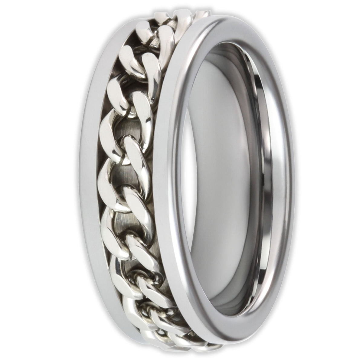 Original Rotating Chain 8mm Wonder Ring Size Q - Clearance 1129