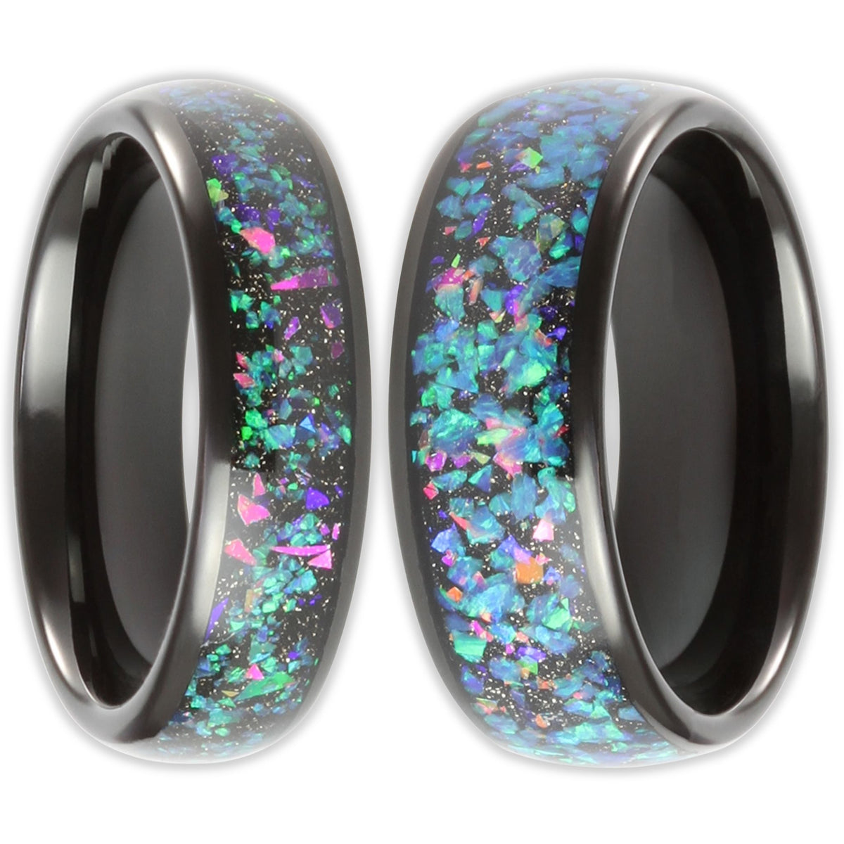 The Black Opal Wonder Ring Set