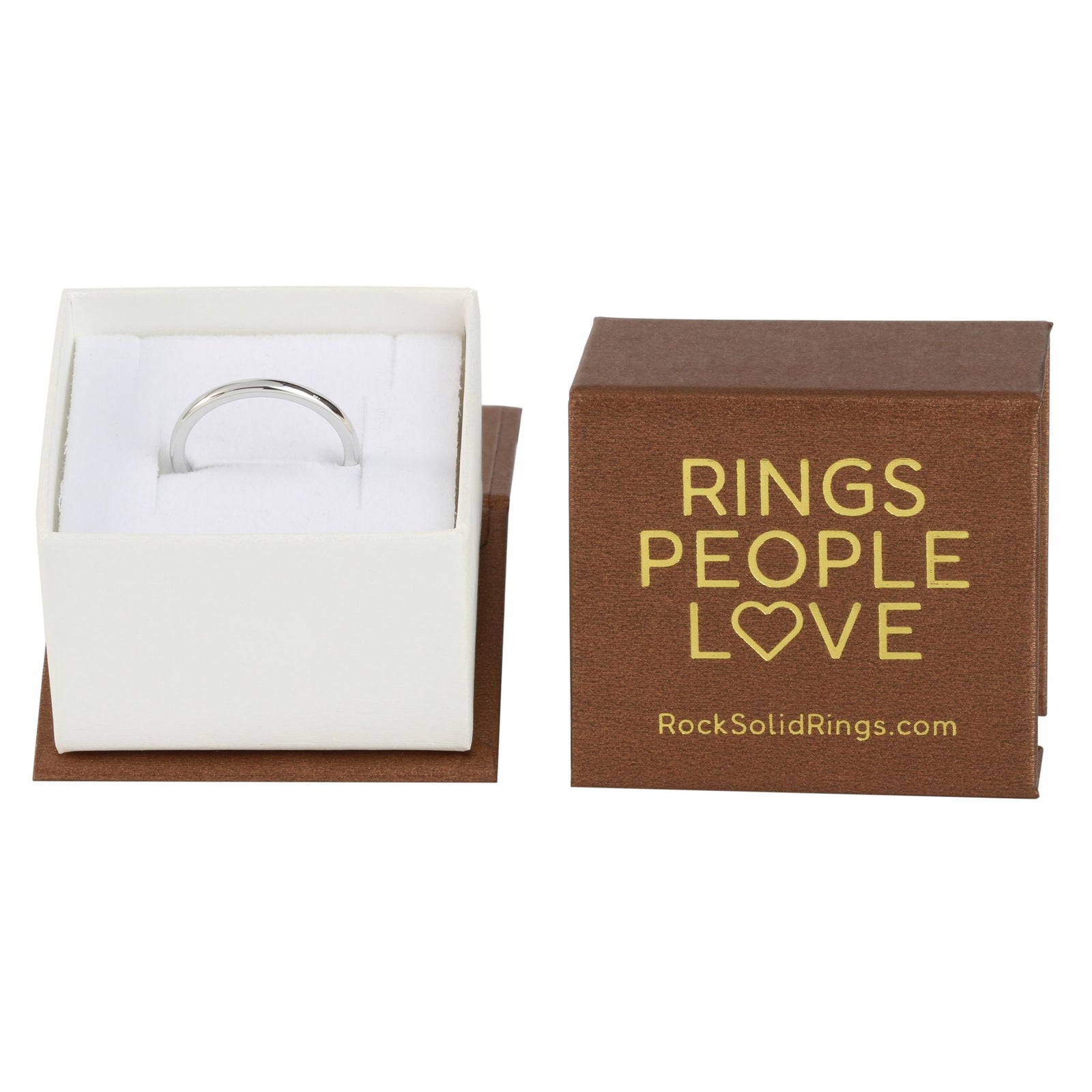 White Gold 2mm Wonder Ring