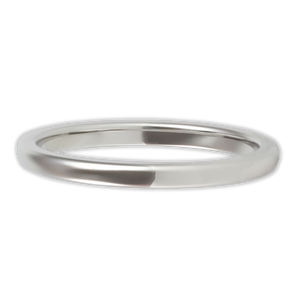 White Gold 2mm Wonder Ring