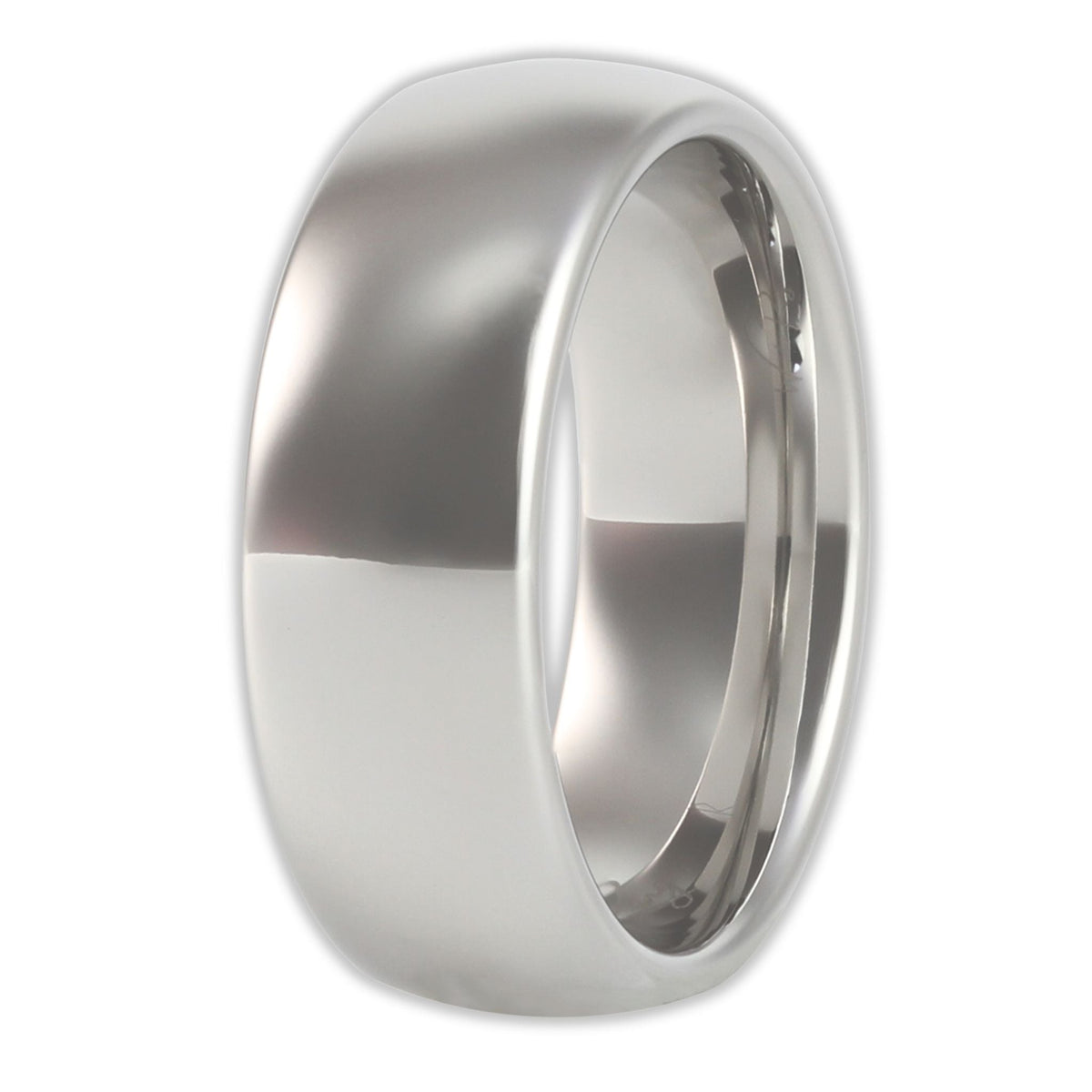 White Gold 8mm Wonder Ring Size T - Clearance 1170