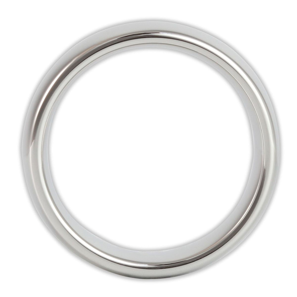 White Gold 8mm Wonder Ring Size T - Clearance 1170