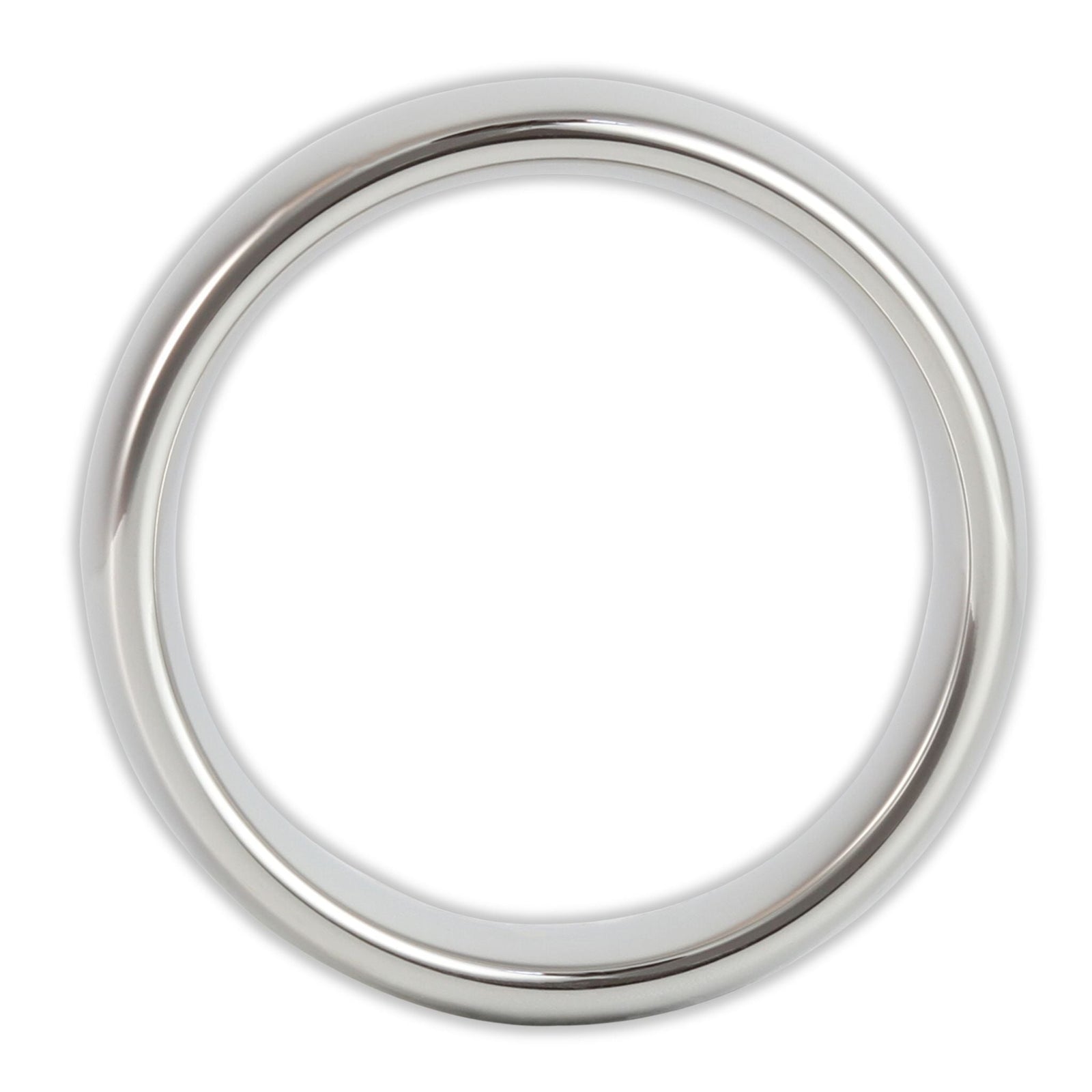 White Gold 8mm Wonder Ring Size v - Clearance 1171