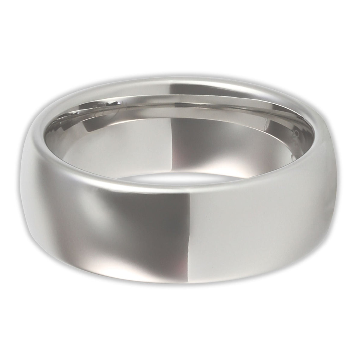 White Gold 8mm Wonder Ring Size v - Clearance 1171