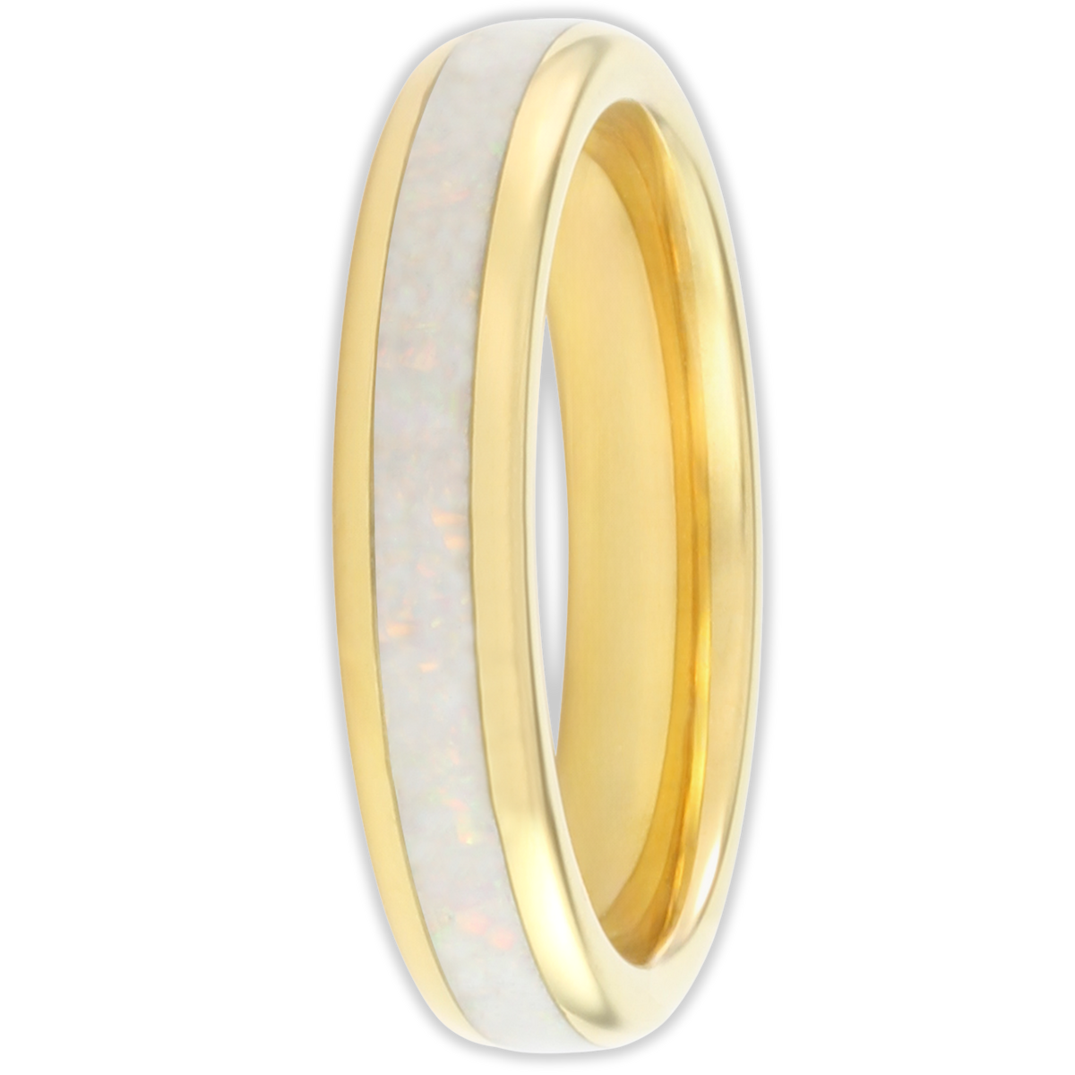 The Golden White Opal 4mm Wonder Ring