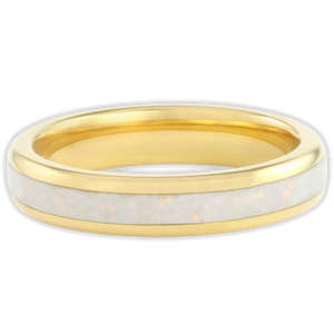 The Golden White Opal 4mm Wonder Ring