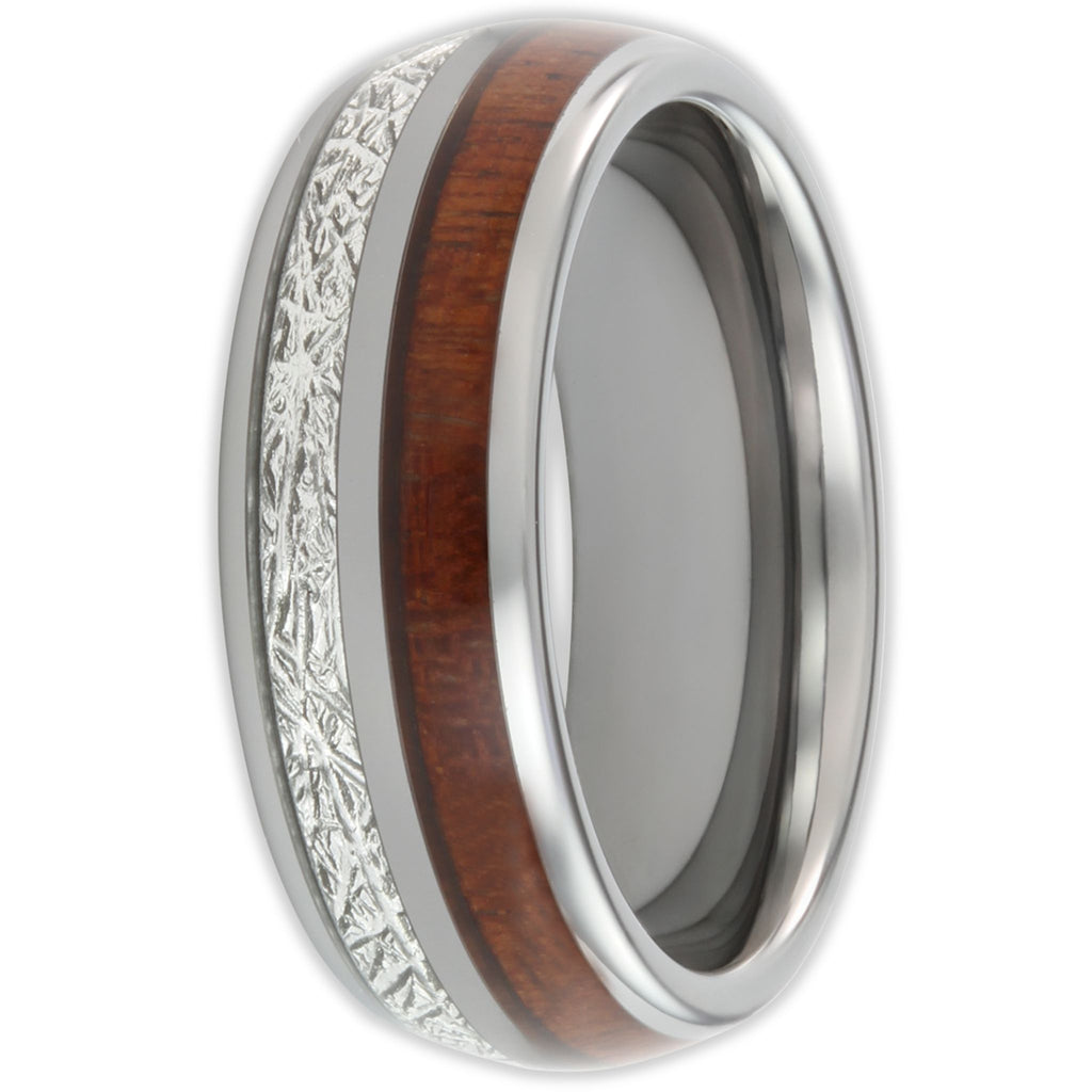 Wood Steel 8mm Wonder Ring