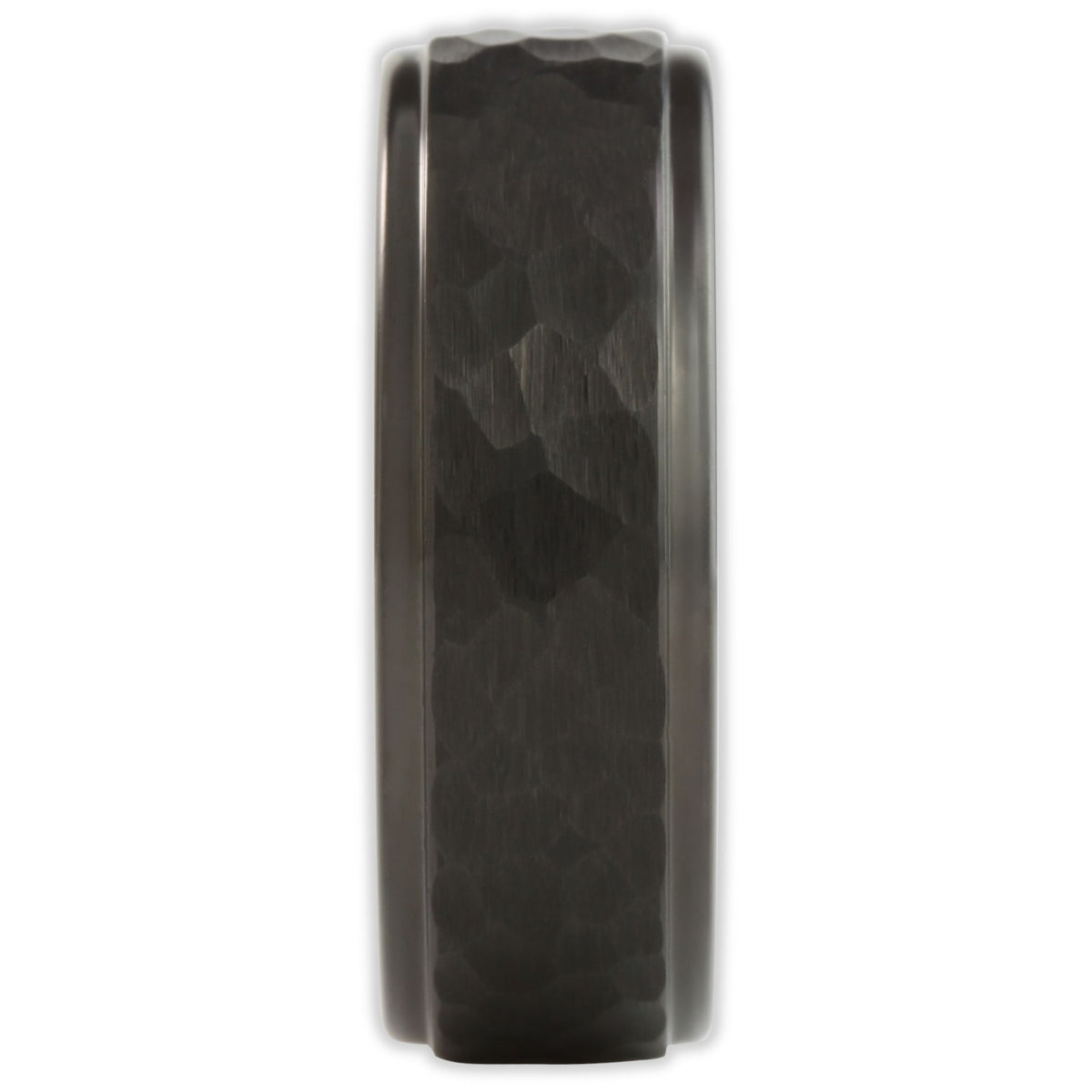 Black Matt Panelled 8mm Wonder Ring