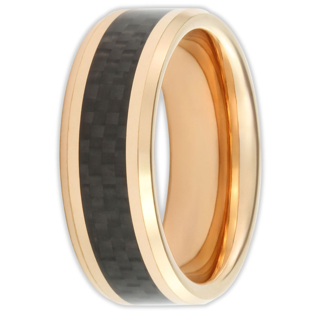 Rose Gold Third Dimension 8mm Wonder Ring