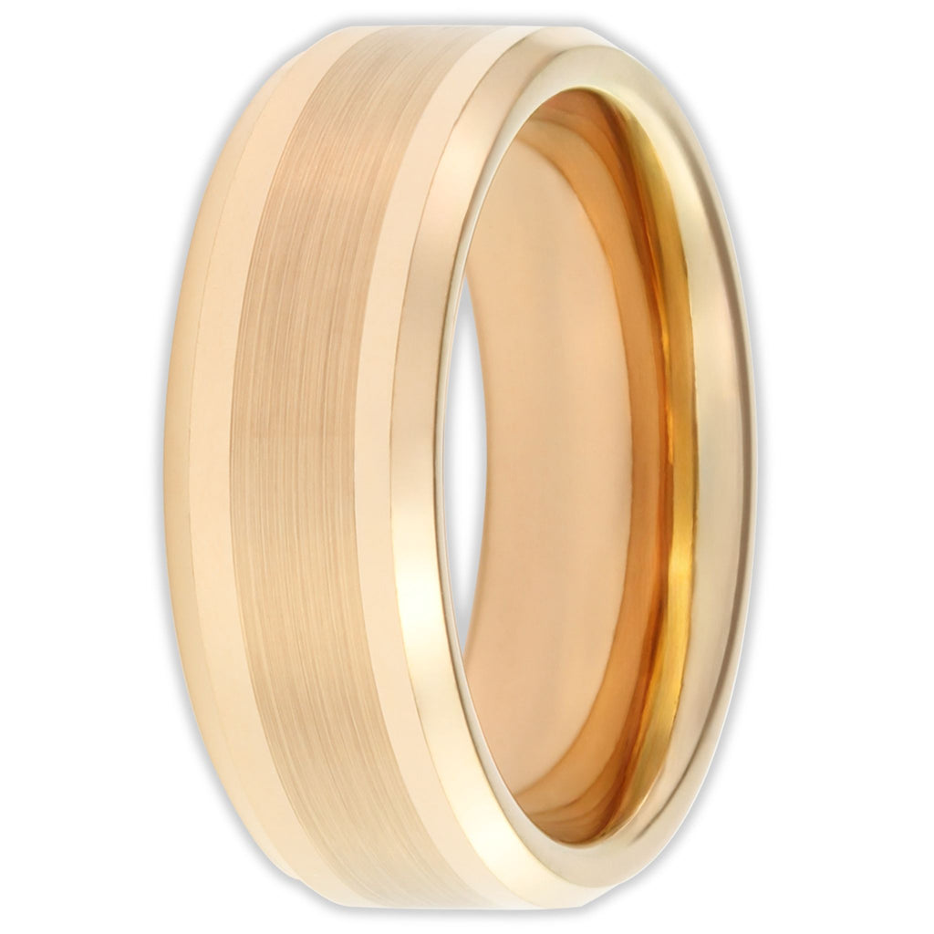 Rose Gold Brushed 8mm Wonder Ring