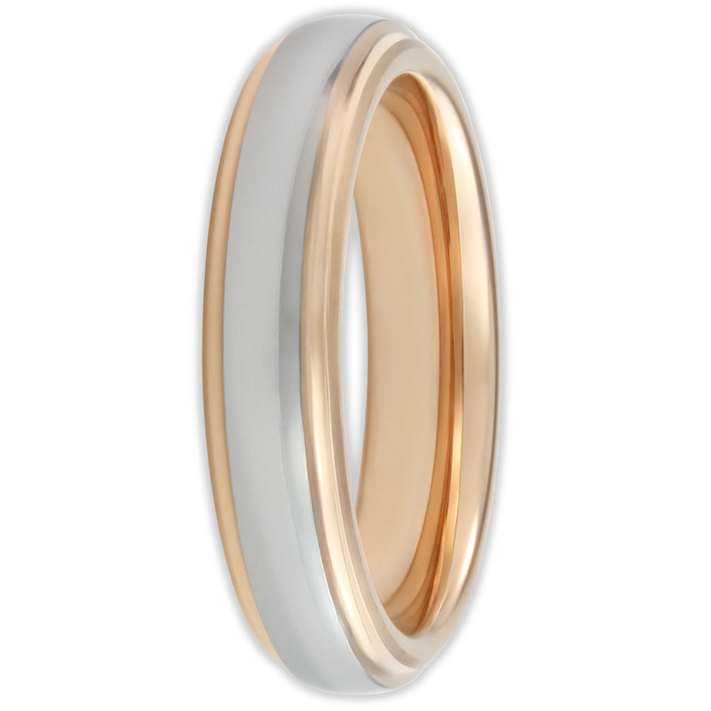 Rose Gold Vulcan Mirror 4mm Wonder Ring