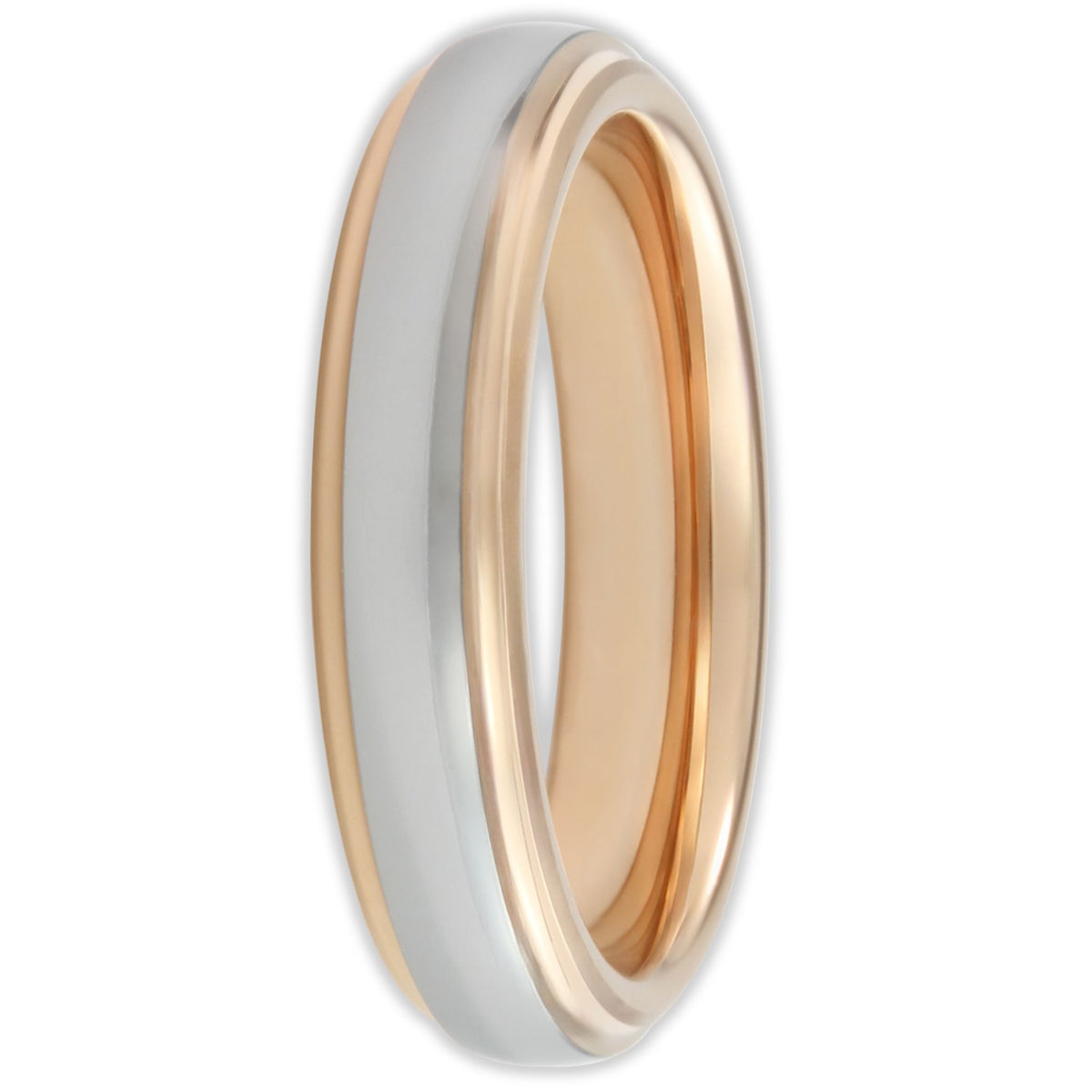 Rose Gold Vulcan Mirror 4mm Wonder Ring