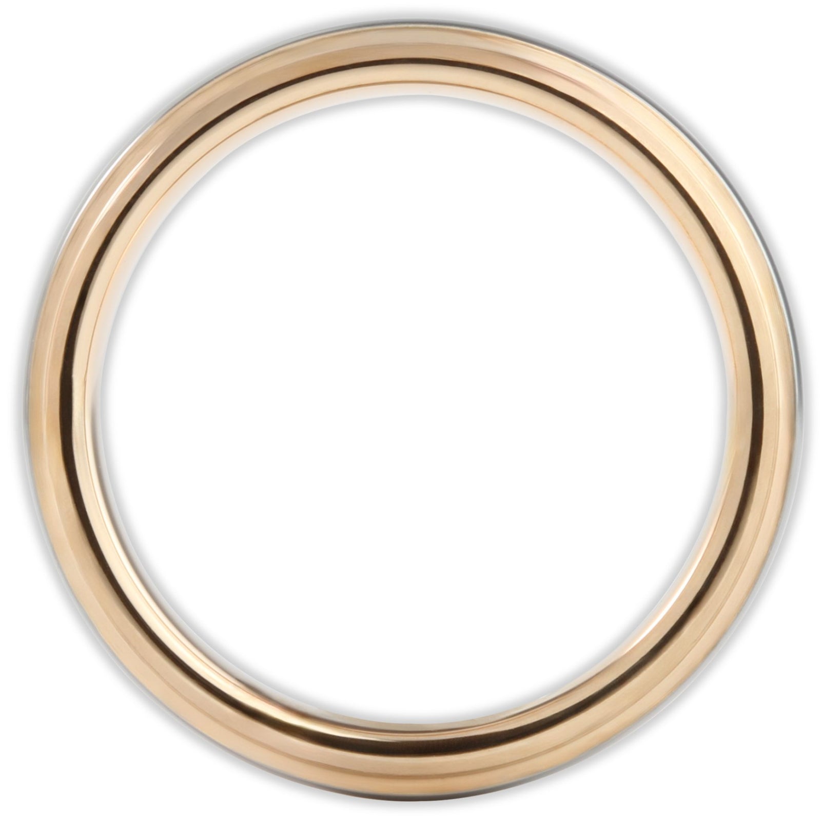 Rose Gold Vulcan Mirror 4mm Wonder Ring