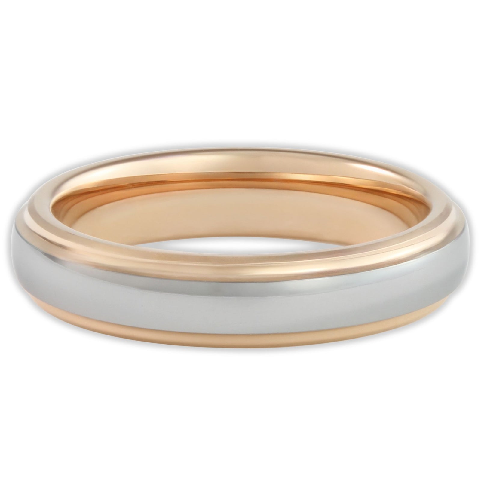 Rose Gold Vulcan Mirror 4mm Wonder Ring