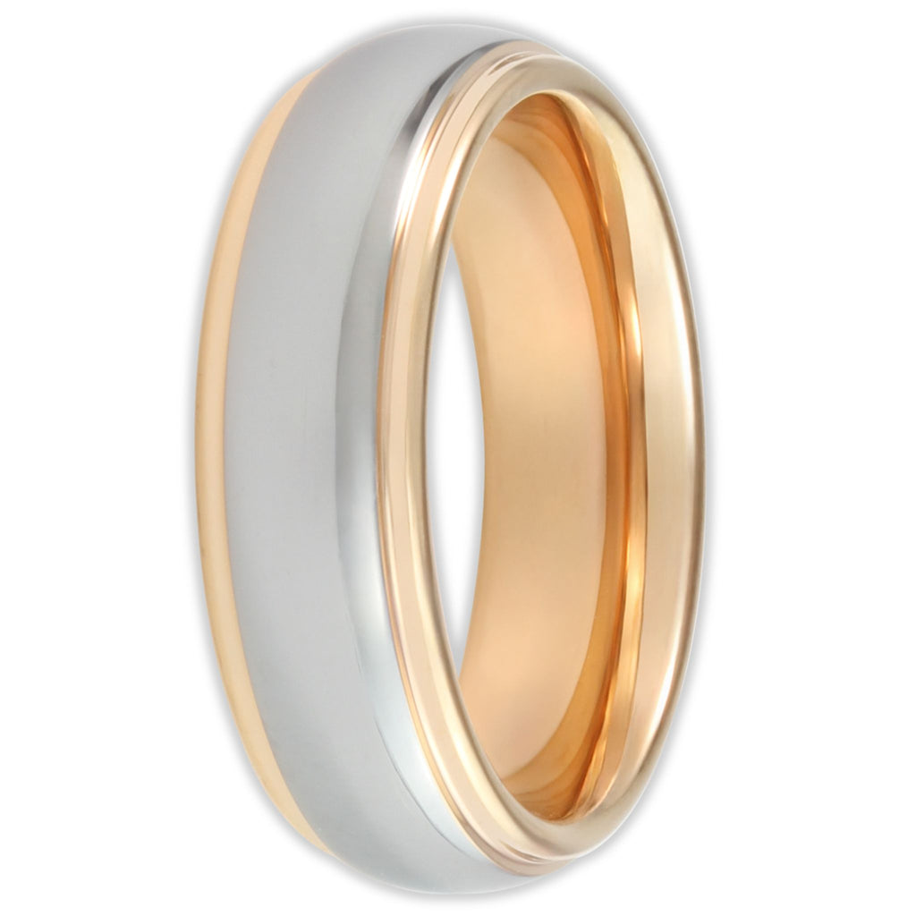 Rose Gold Vulcan Mirror 6mm Wonder Ring