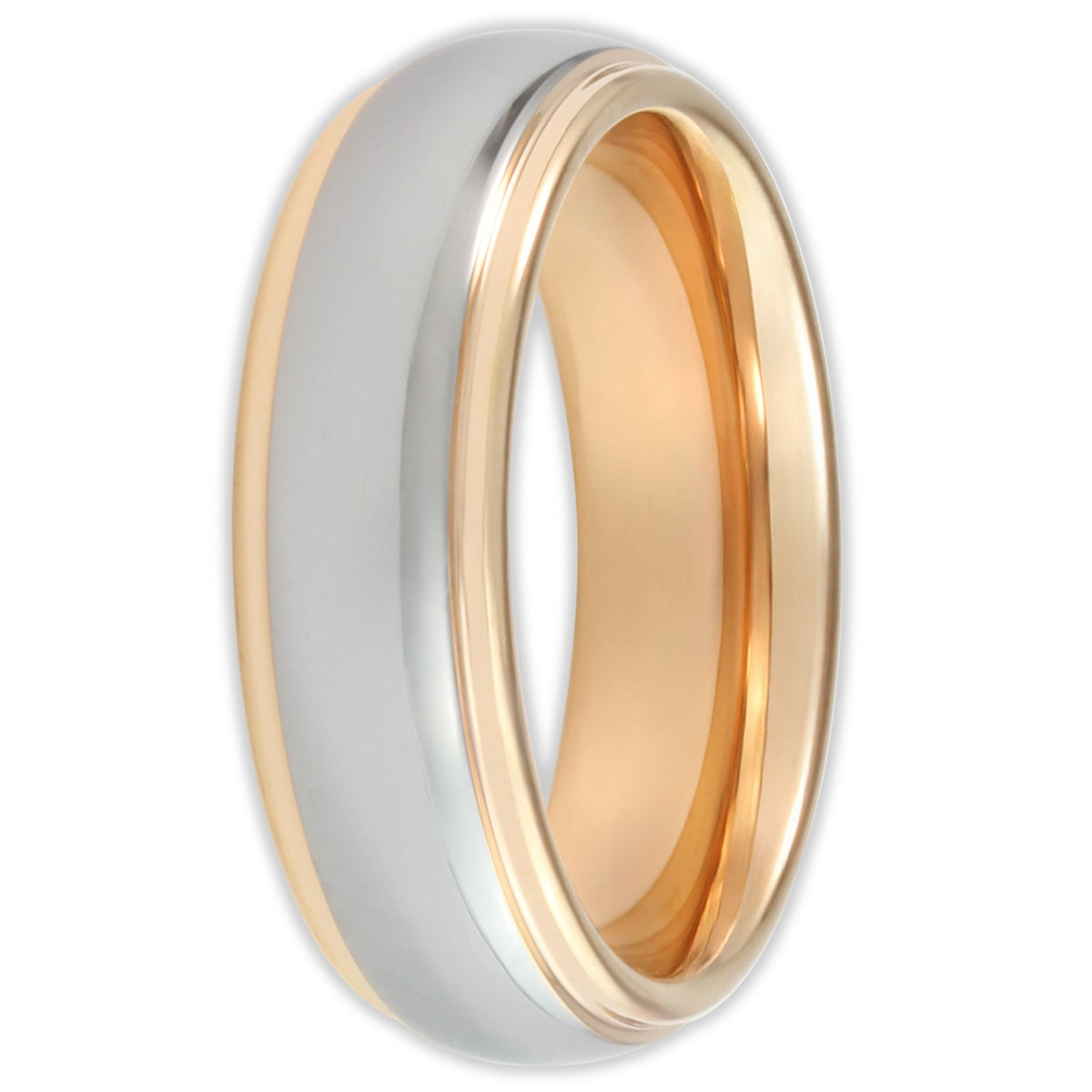 Rose Gold Vulcan Mirror 6mm Wonder Ring
