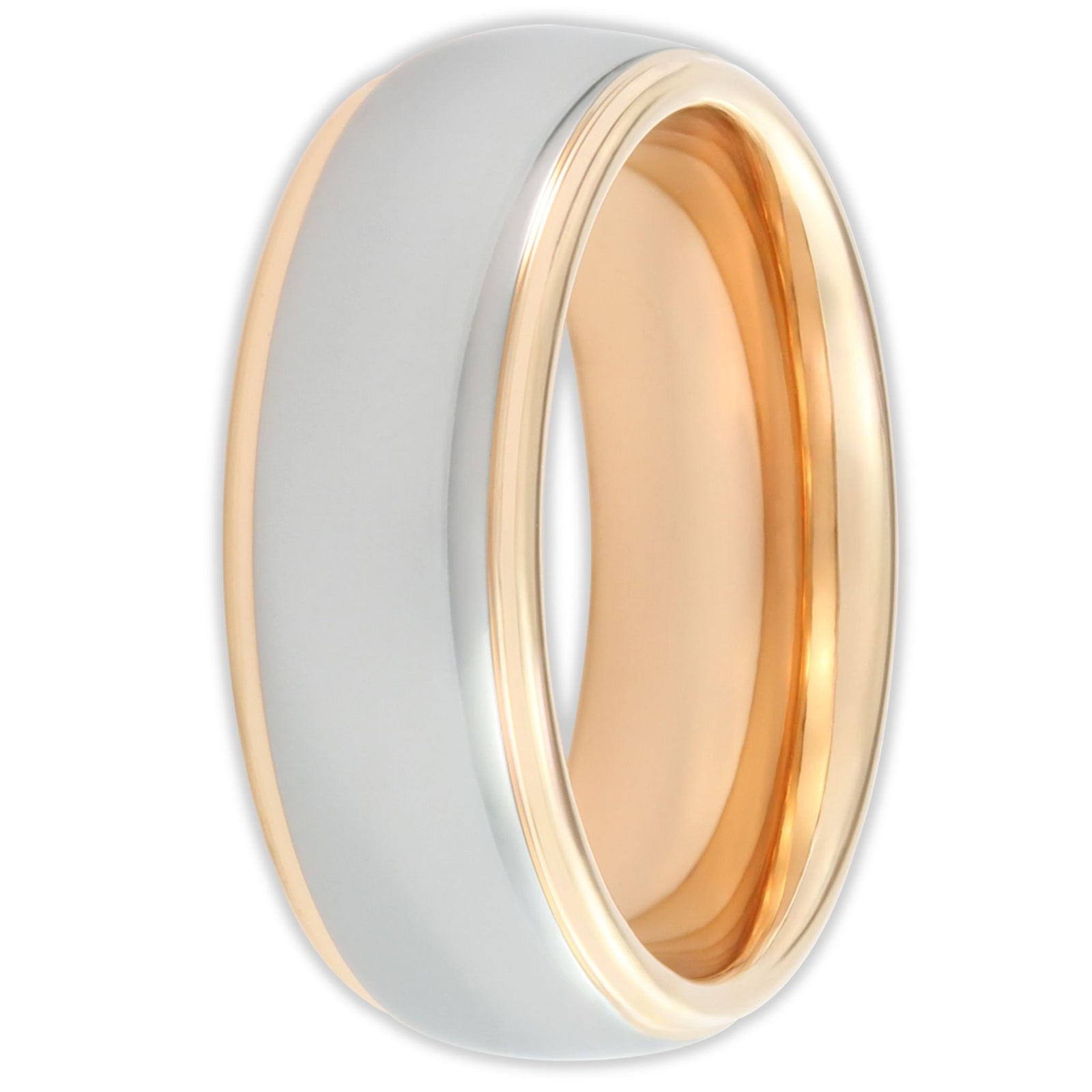 Rose Gold Vulcan Mirror 8mm Wonder Ring