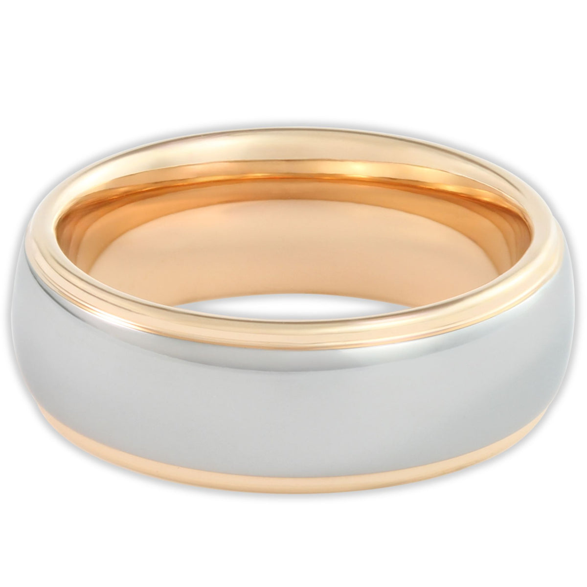 Rose Gold Vulcan Mirror 8mm Wonder Ring
