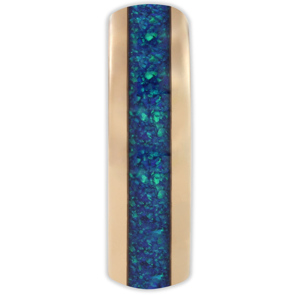 The Rose Gold Blue Opal 6mm Wonder Ring
