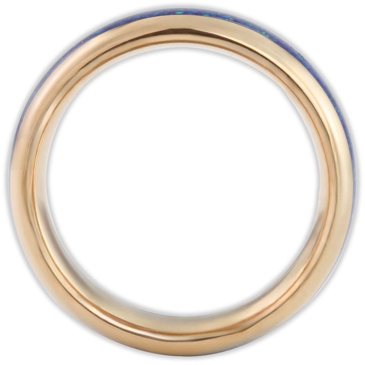 The Rose Gold Blue Opal 6mm Wonder Ring