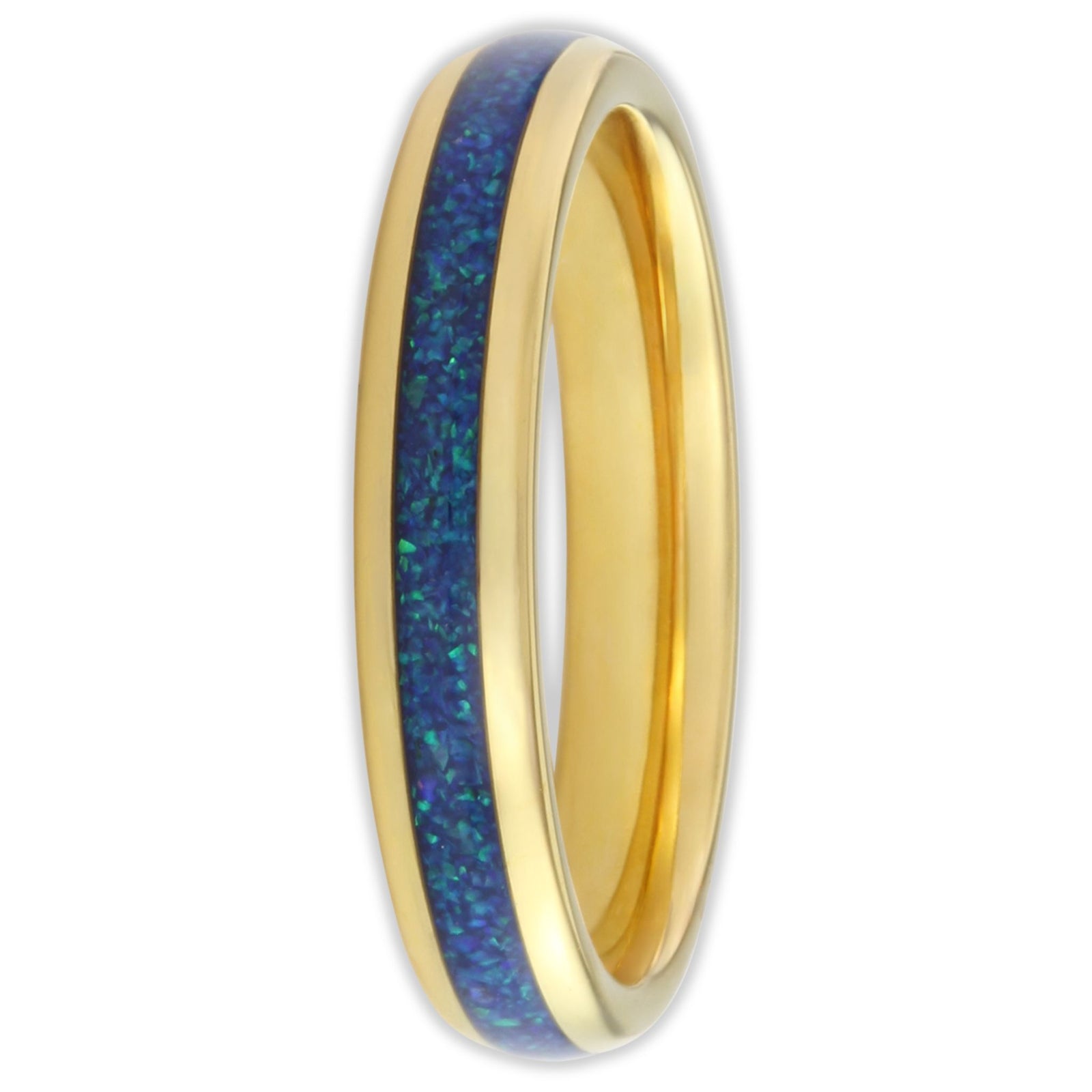 The Gold Blue Opal 4mm Wonder Ring