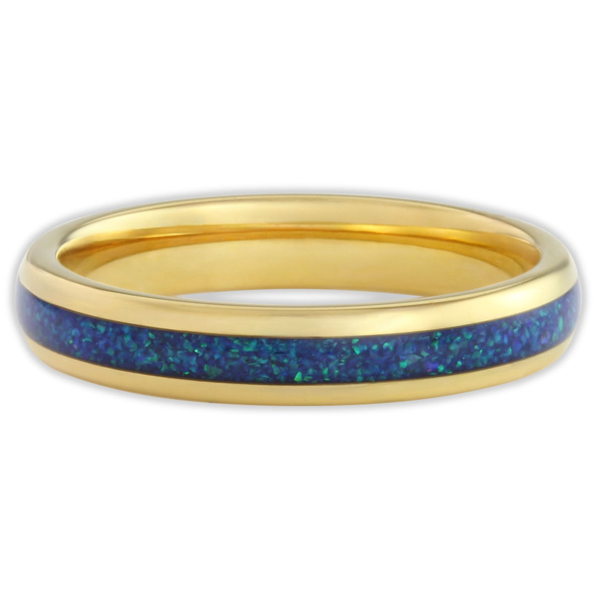 The Gold Blue Opal 4mm Wonder Ring