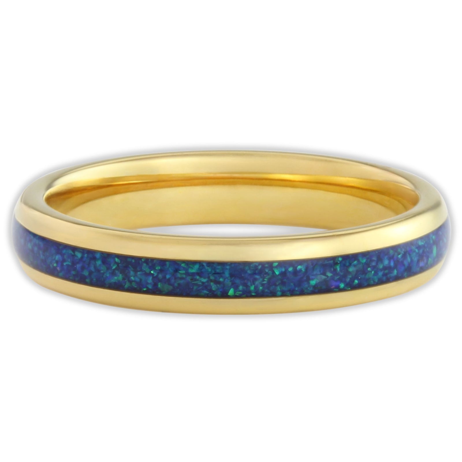 The Gold Blue Opal 4mm Wonder Ring