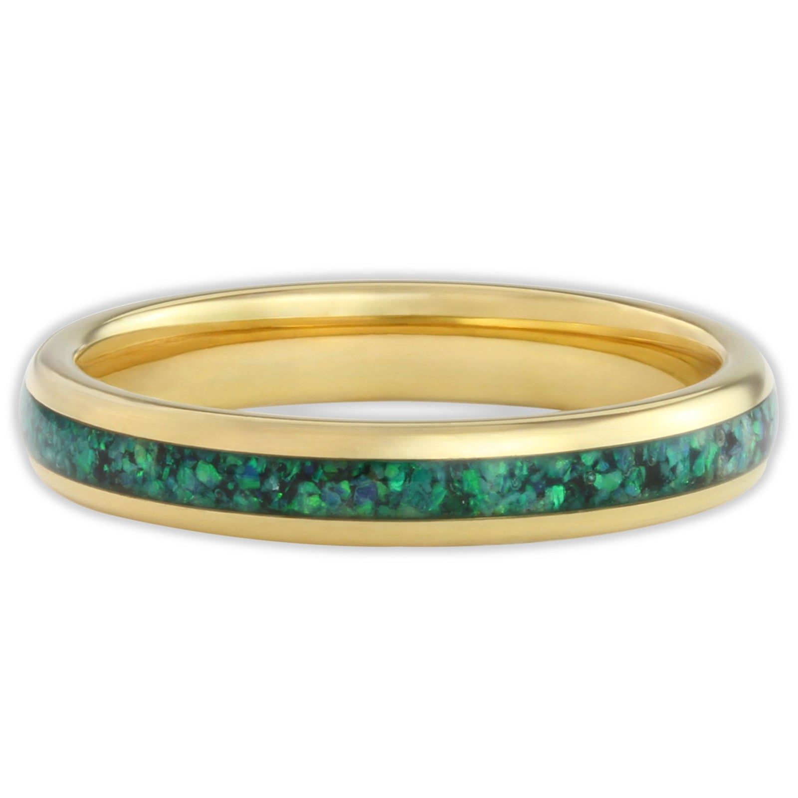 The Gold Green Opal 4mm Wonder Ring