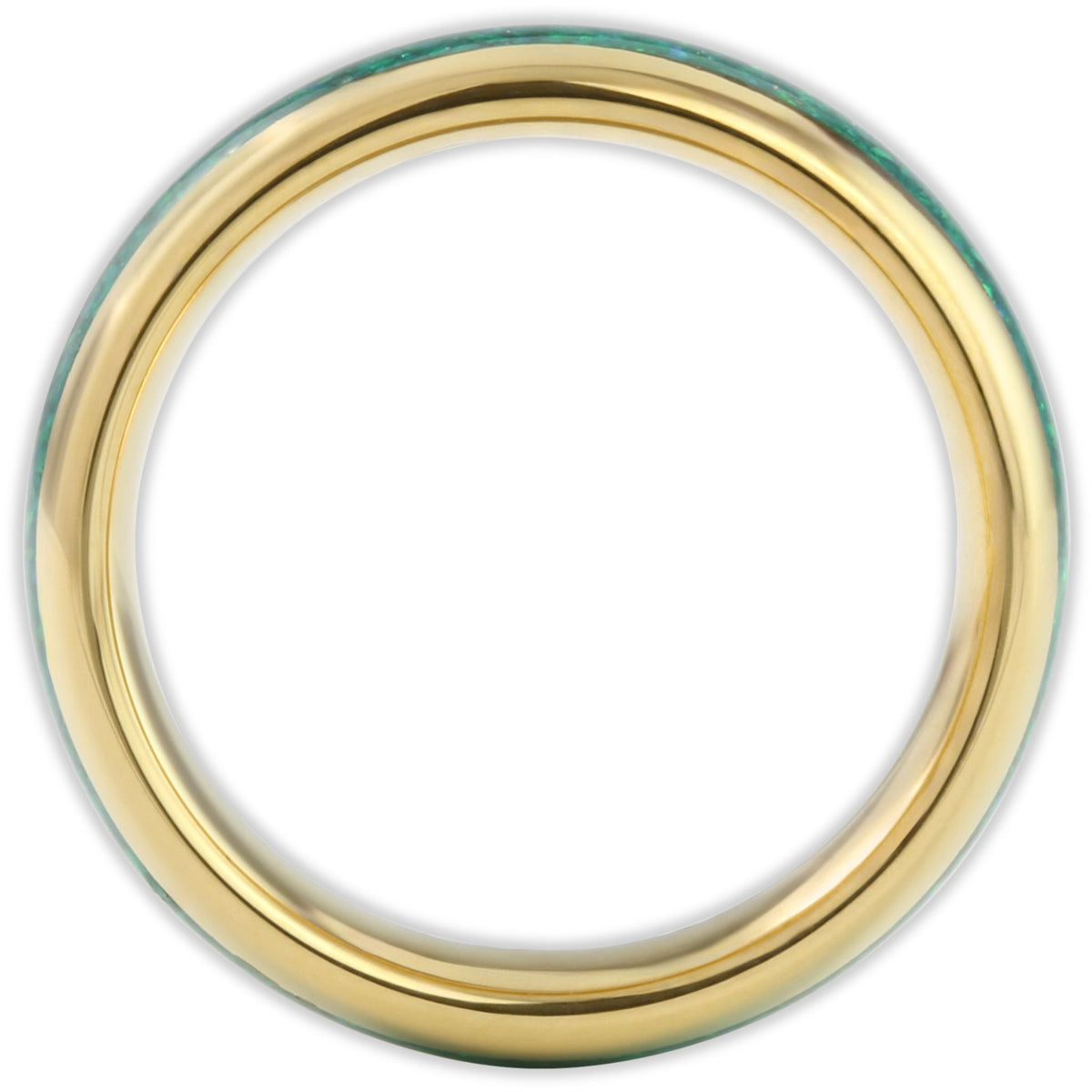 The Gold Green Opal 6mm Wonder Ring