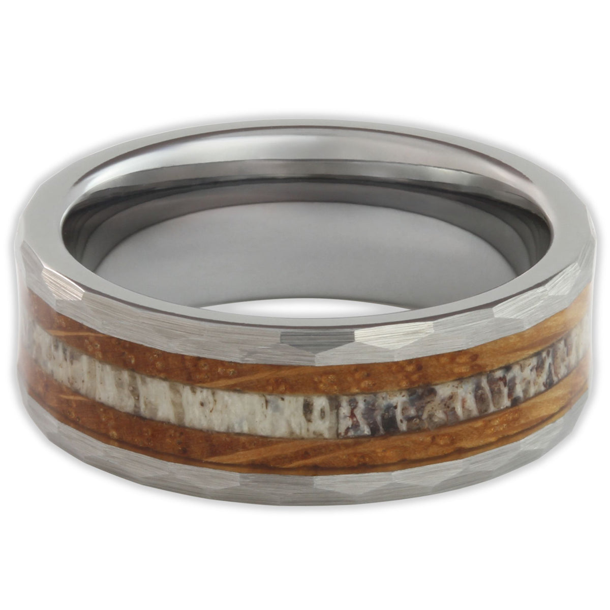 Wood Deer Antler 8mm Wonder Ring