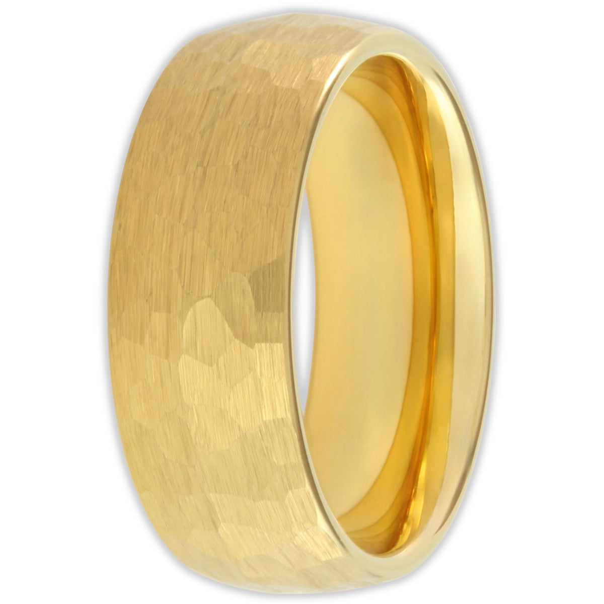 Gold Hammered 8mm Wonder Ring