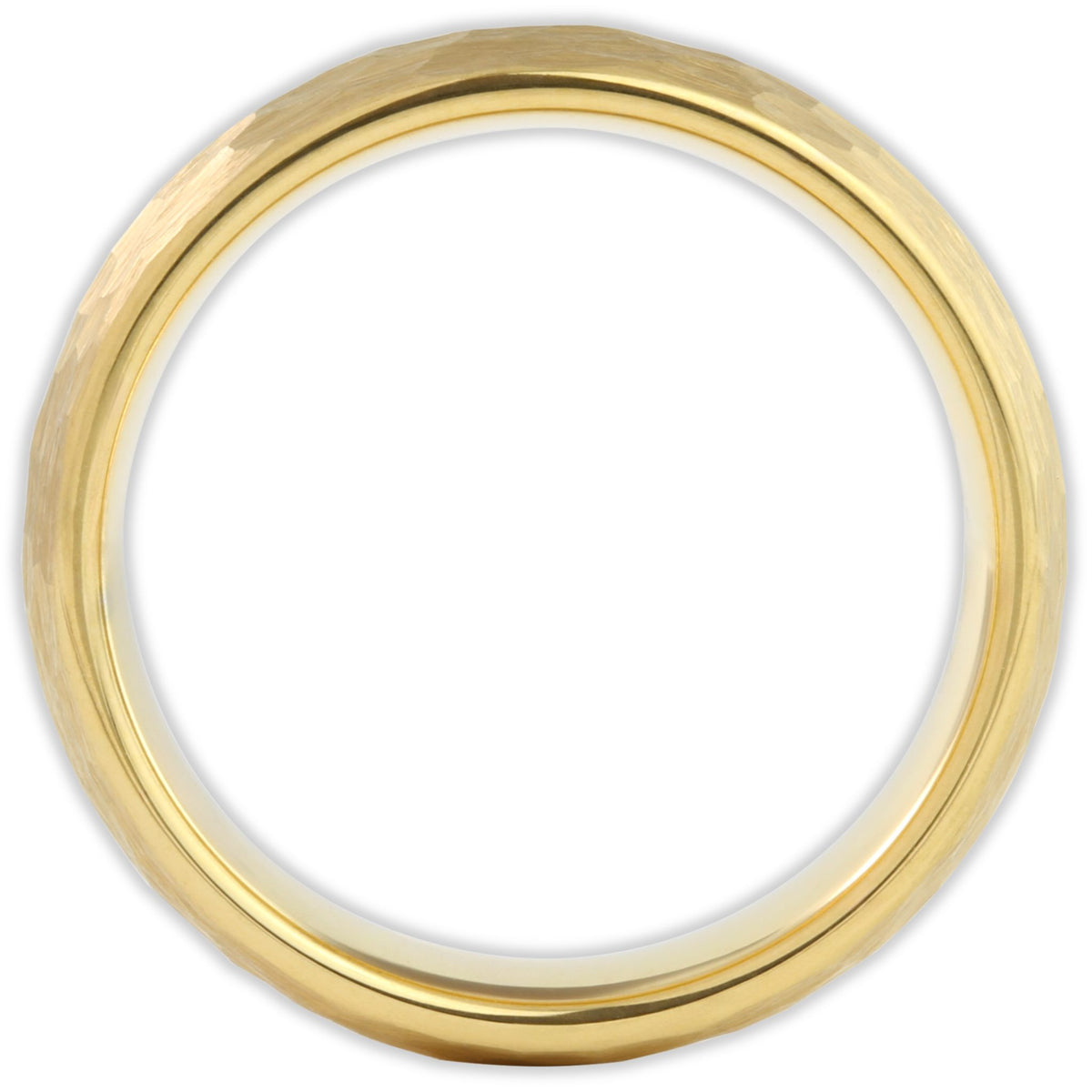 Gold Hammered 8mm Wonder Ring