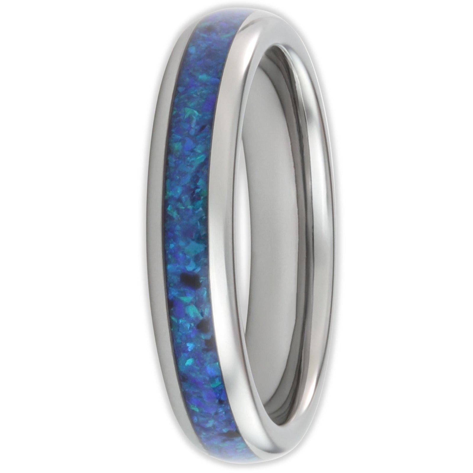 The Blue Opal 4mm Wonder Ring Size S - Clearance 1174