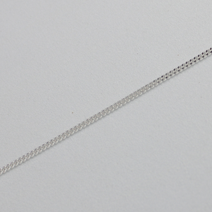 Sterling Silver 1.2mm Diamond Cut Curb Chain Necklace