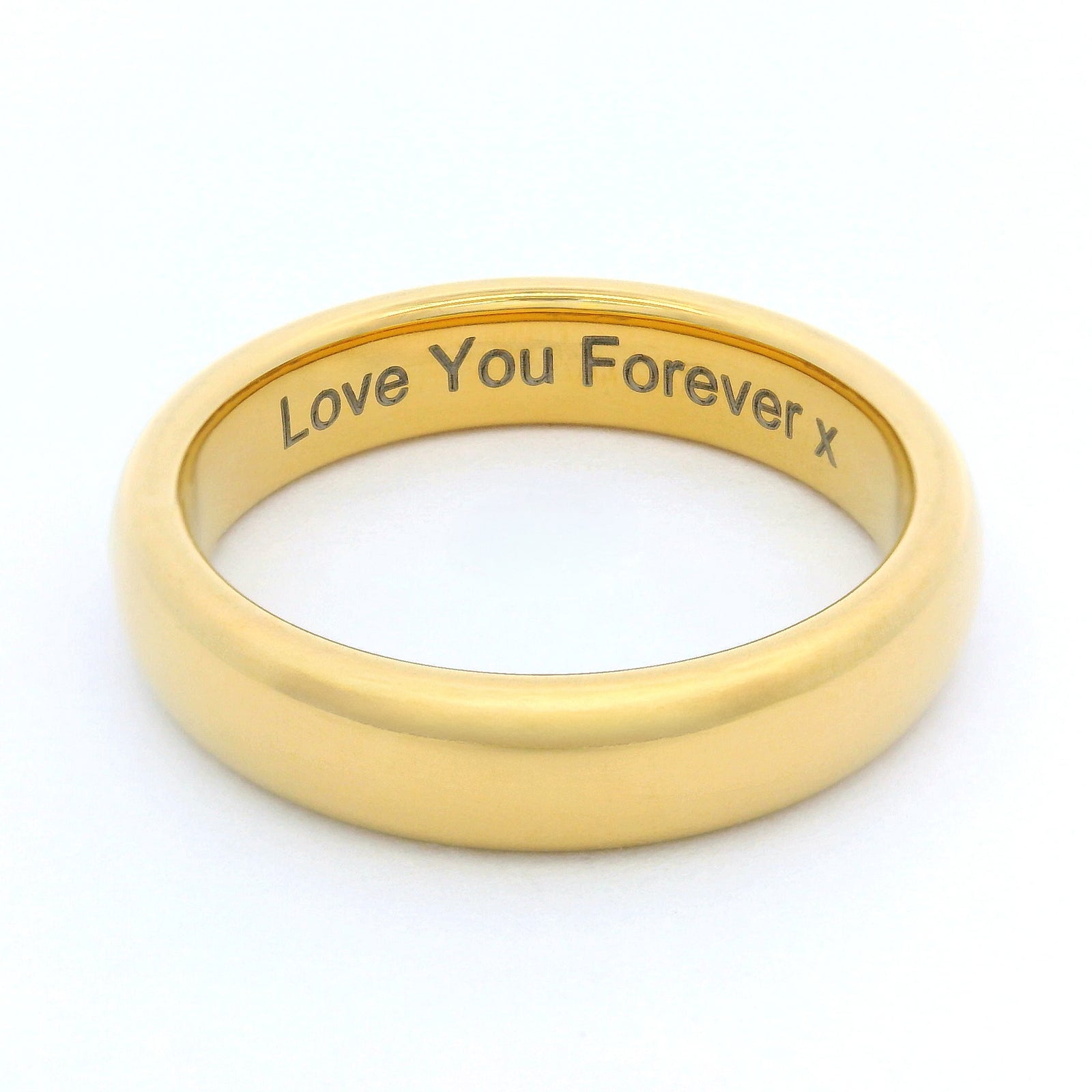 Gold 4mm Wonder Ring Size L - Clearance 1175